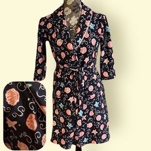 🛍️NWOT Handmade Girls Sea Shell Flannel Robe